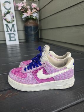 Nike Air Force 1 Low Pink 'Woven Together' Sneakers